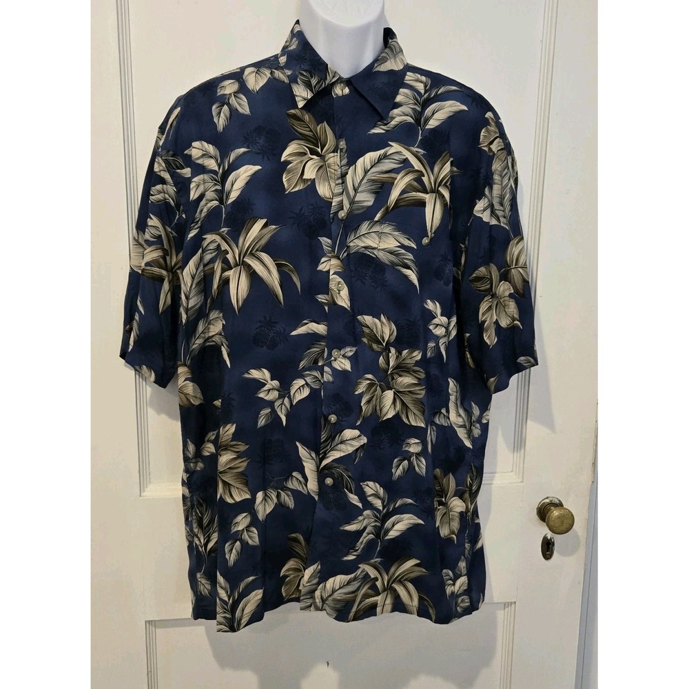 Campia Moda Men's Tropical Shirt Short Sleeve Holiday Cruise‎ Vacation Large